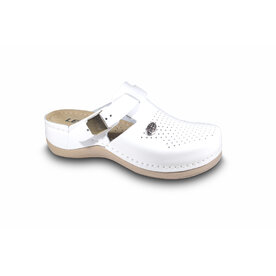 Dámska zdravotná obuv - zdravotnícke šľapky biele - Mildo