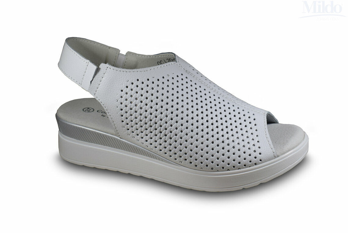 Biela zdravotná obuv šľapky