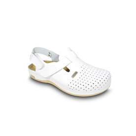 Pánska zdravotná obuv biela - šľapky