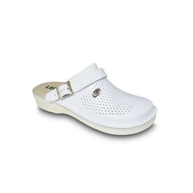 Pánska zdravotná obuv - zdravotné šľapky biele