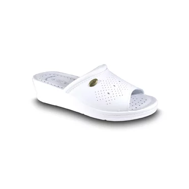 Pohodlná kožená obuv biela